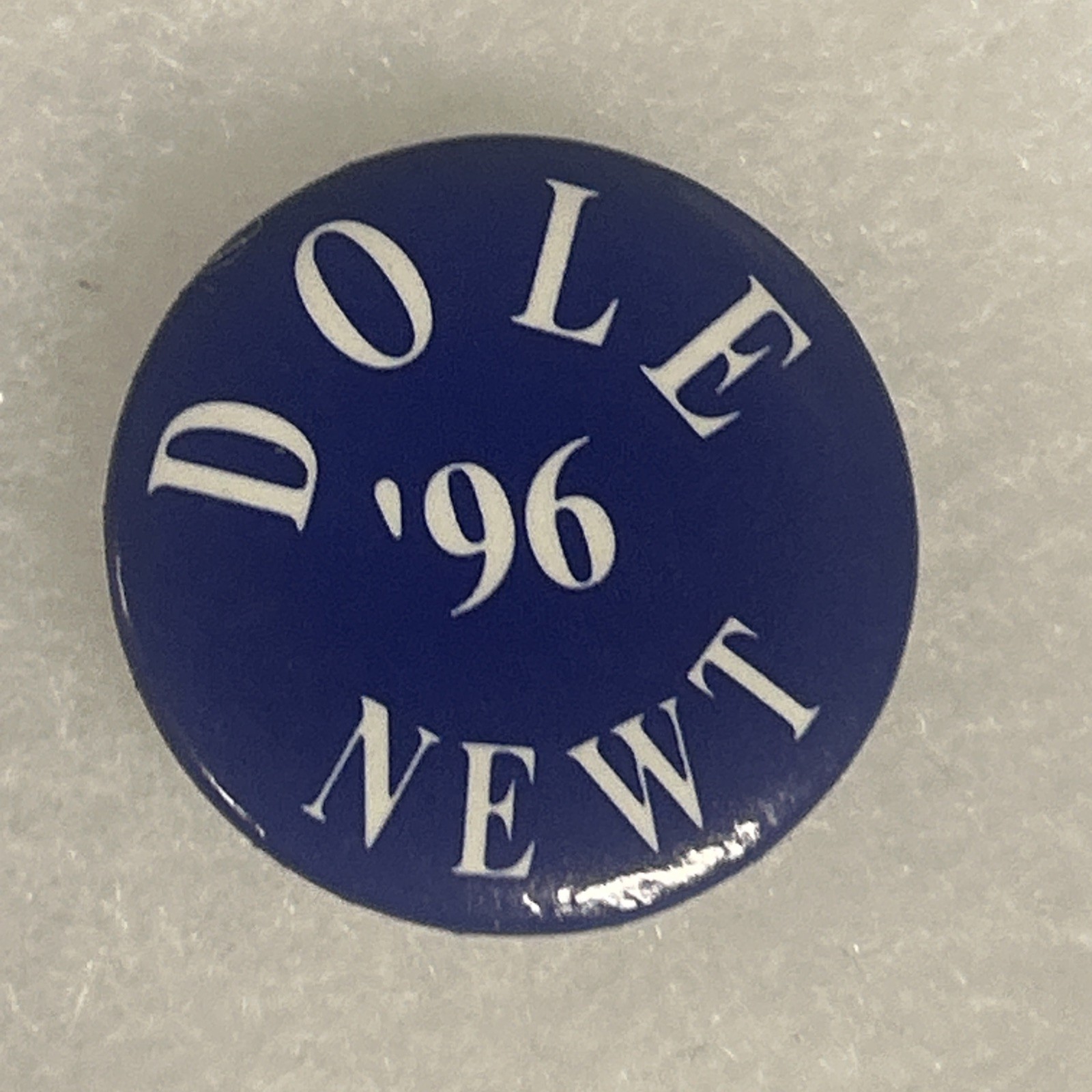 Dole ‘96 Newt  1” pinback button pin