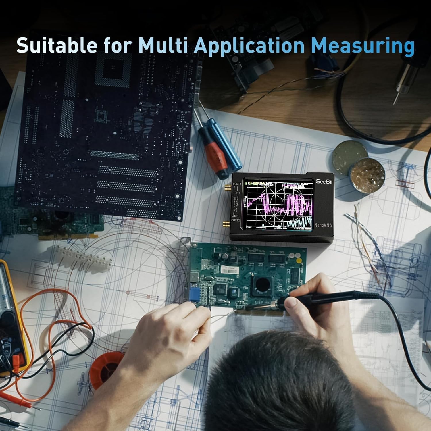 All-in-One Vector Network Analyzer with Data Storage and Touchscreen Control