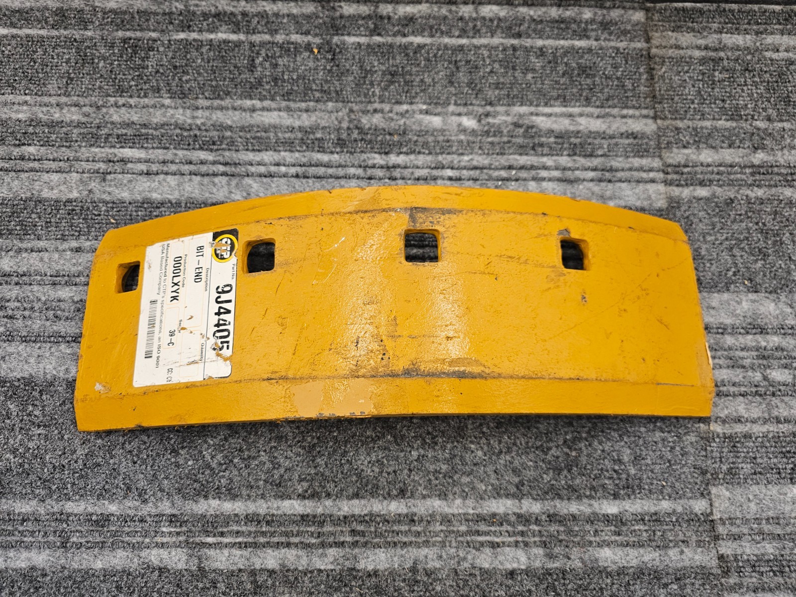 CTP 9J4405 Motor Grader End Bit Replacement For Caterpillar 14G, 16G
