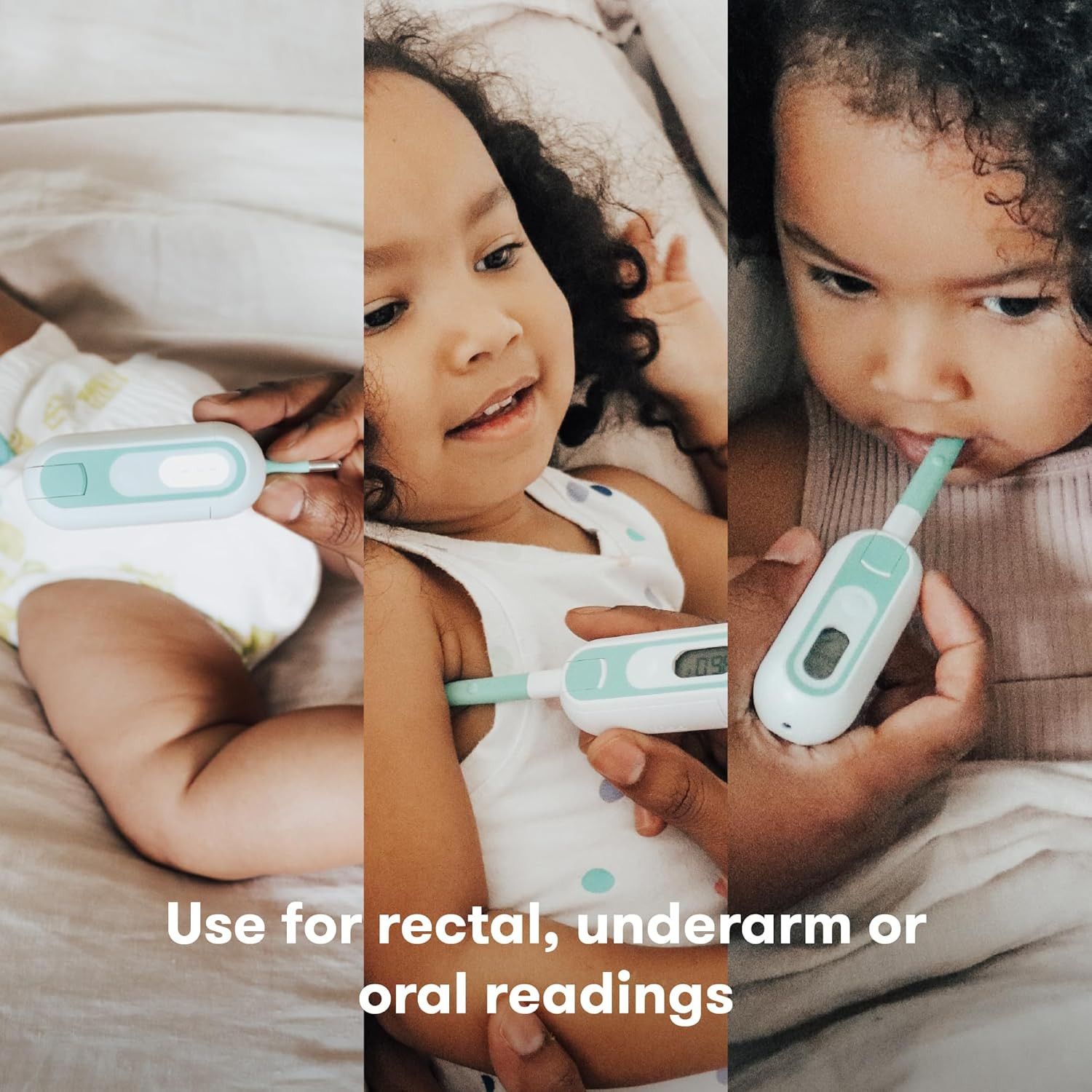 3-In-1 Rectal, Underarm & Oral Thermometer for Kids, Digital Baby Thermometer fo