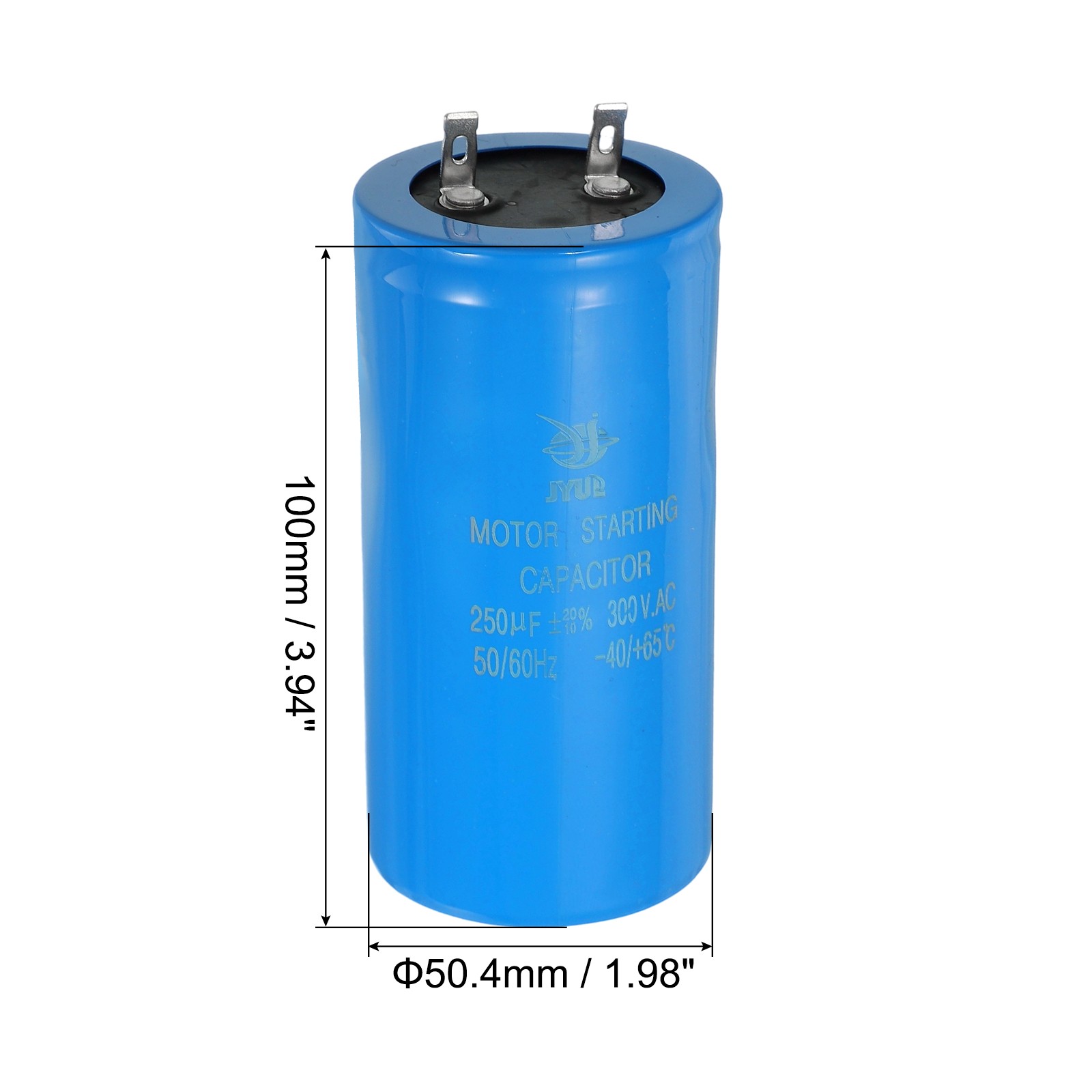 Motor Start Capacitor, 250uf 300V CD60 Running Capacitor Starting Capacitor
