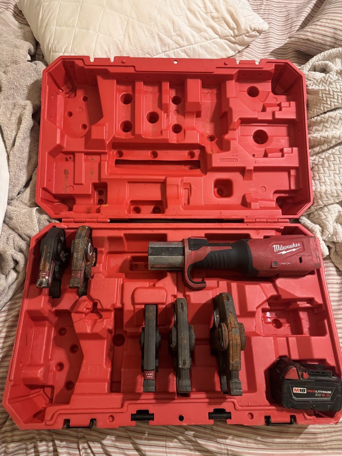 milwaukee 2922-20 m18 force logic press tool incomplete set