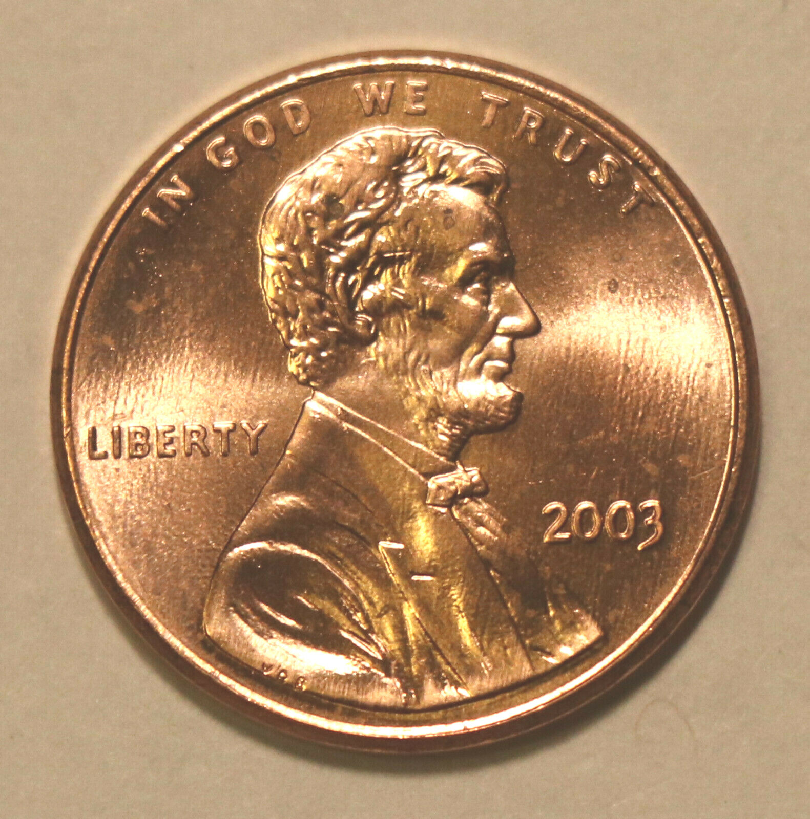 2003 Lincoln Memorial Cents BU