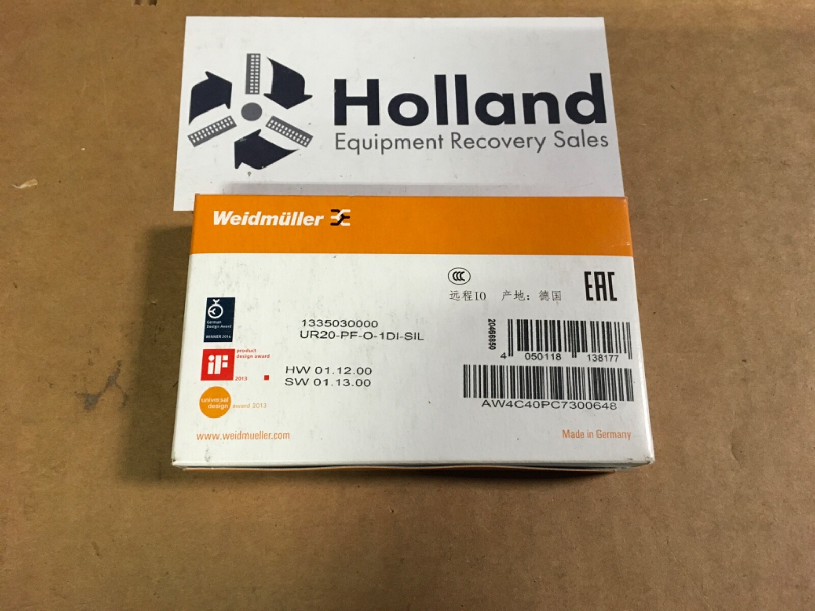Weidmuller U-Remote, UR20-PF-O-1DI-SIL, NOS KP-402