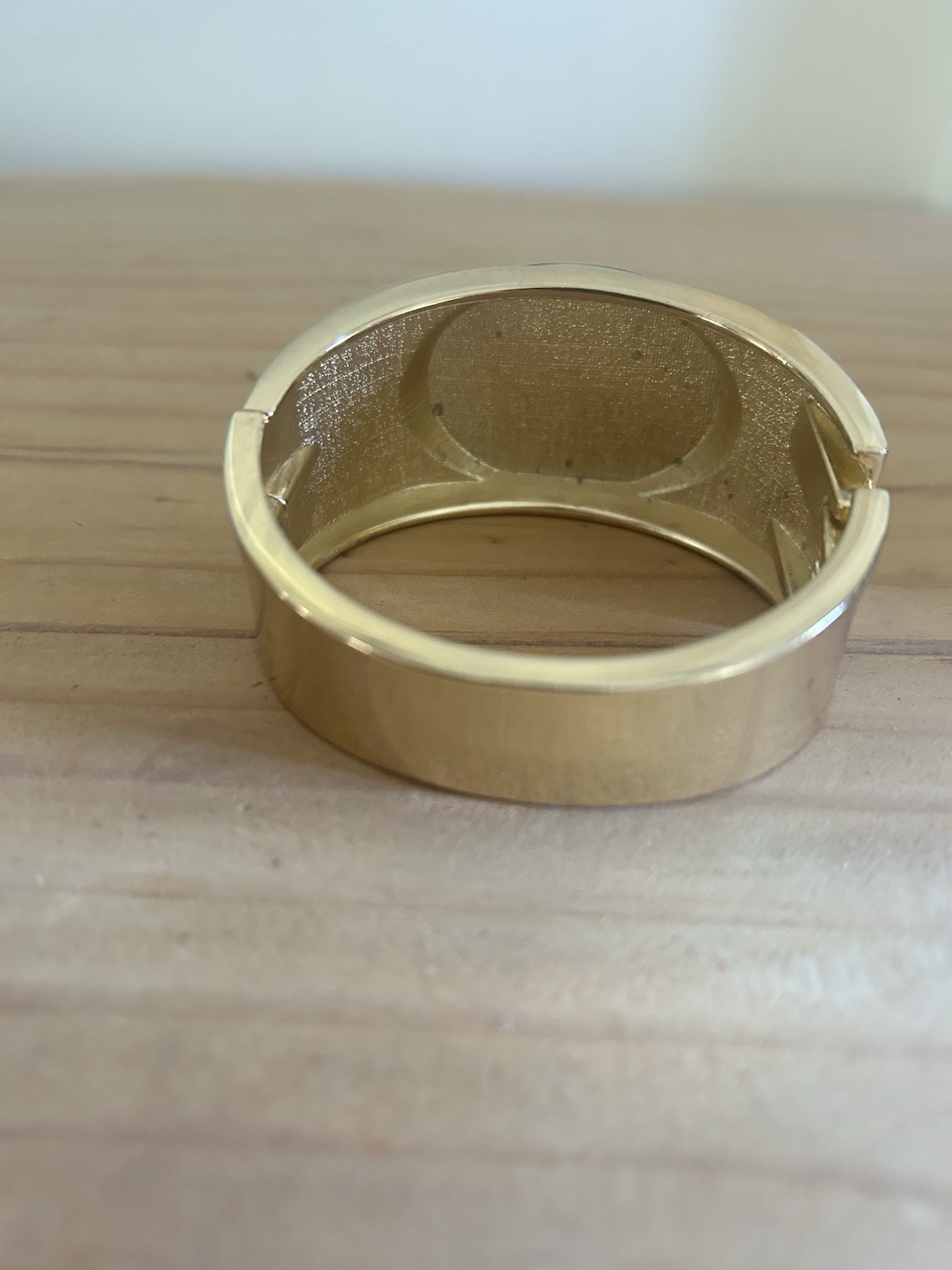 ANFRAMA Damascene Handcrafted Hinged Clamper Bracelet
