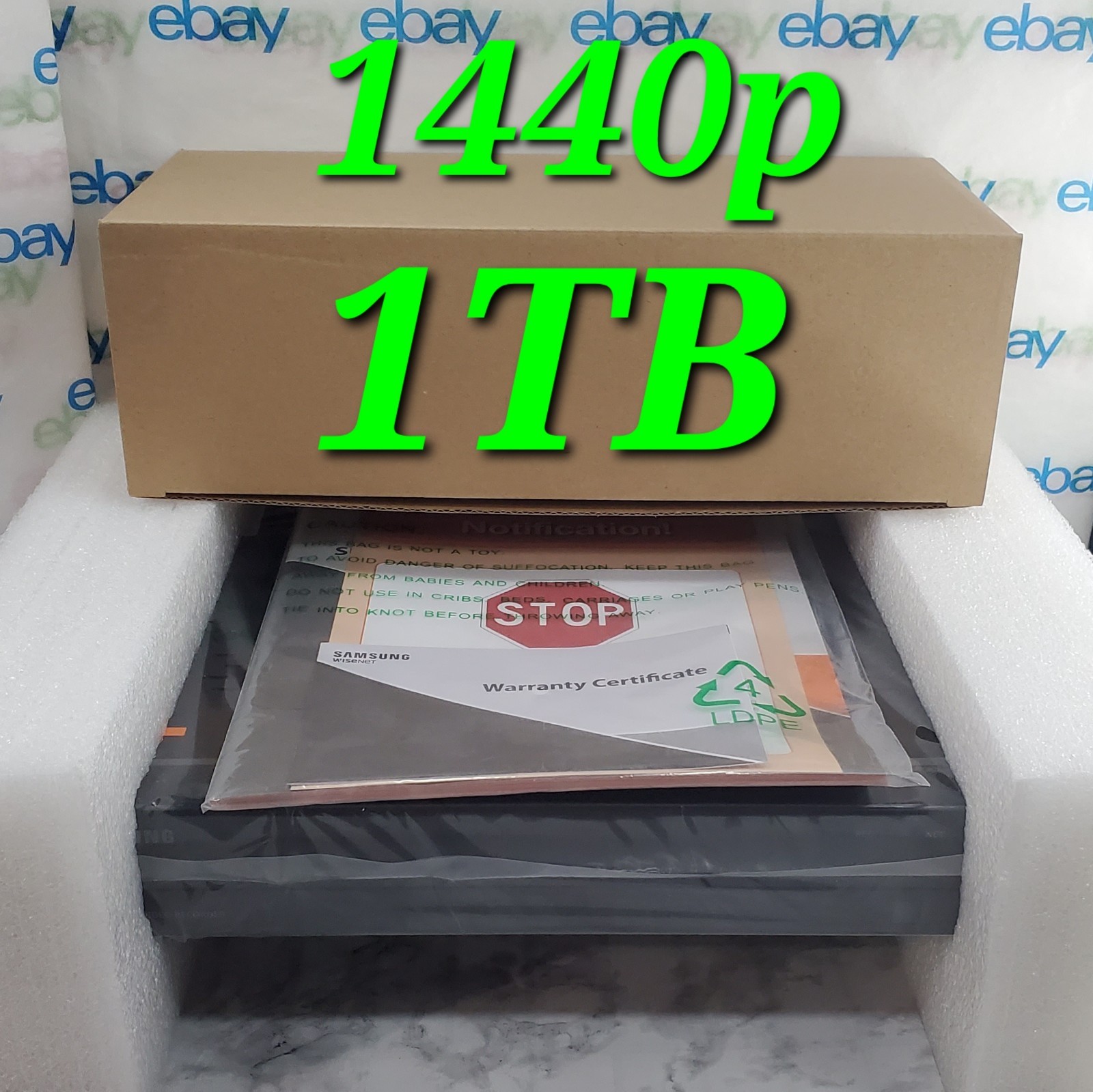 SAMSUNG SDR-B84300N 8-Channel 4MP DVR Digital Video Recorder 1440p / 1TB HDD