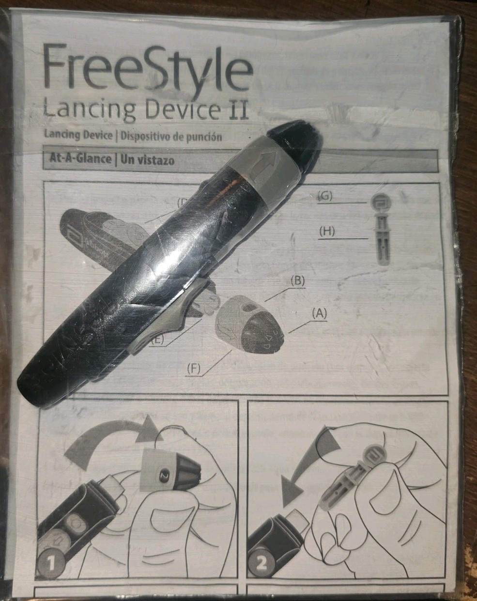 FreeStyle Lancing Device II Abbott Diabetes Care W/ Instructions