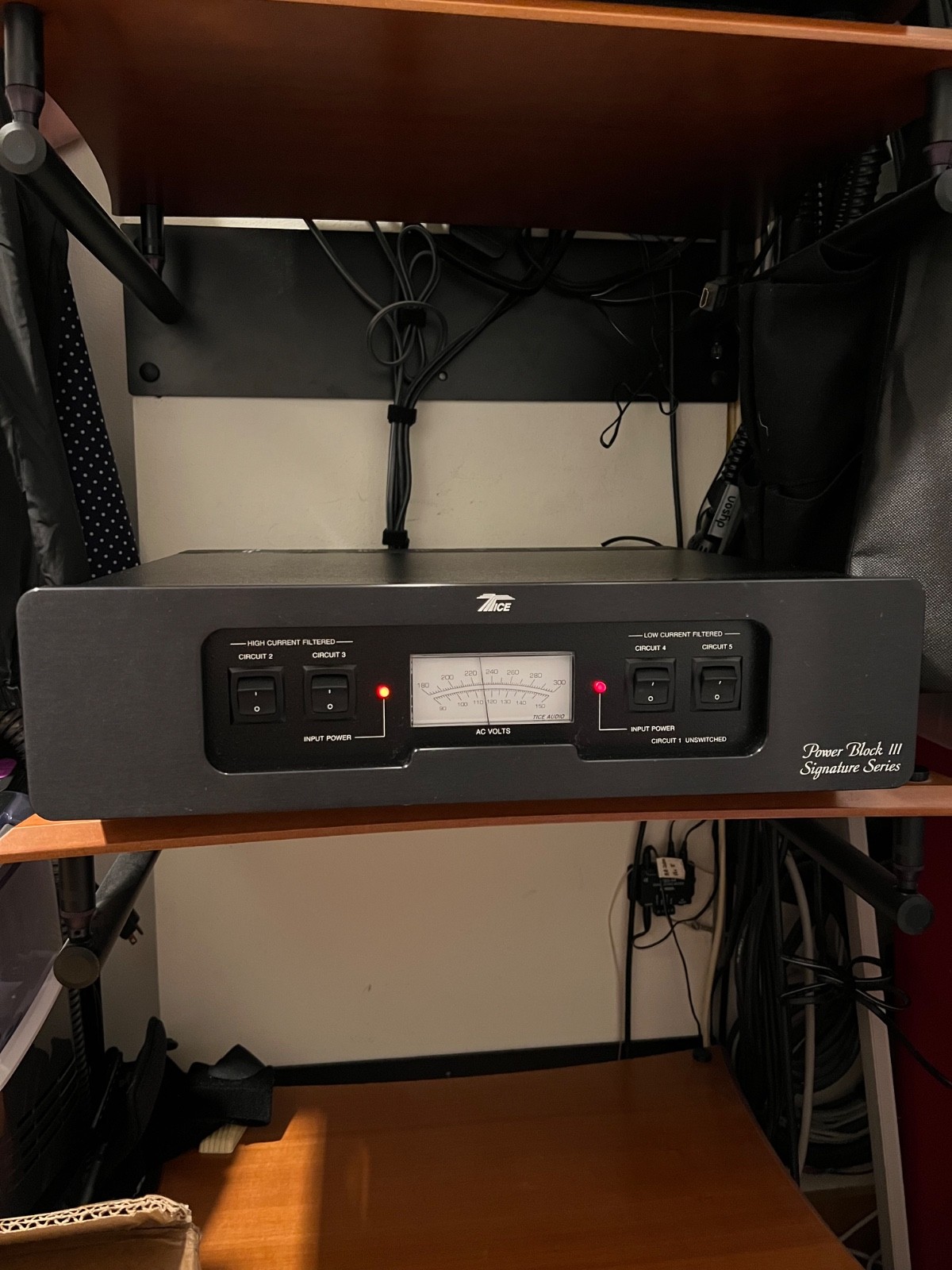 Tice Audio Power Block III Signature Series Power Conditioner Black Made In USA