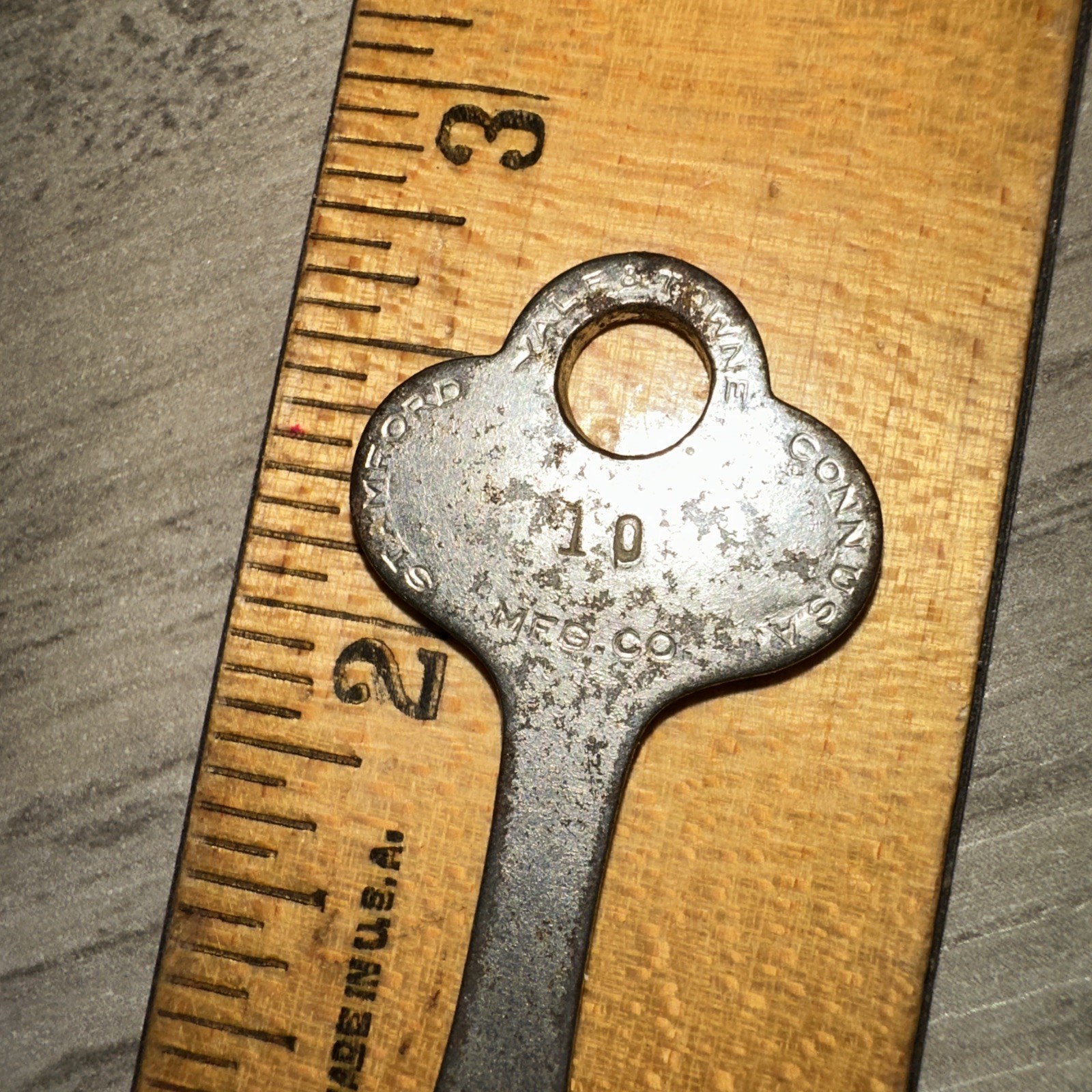 Antique Yale & Towne Flat Skeleton Key #10 Original Key