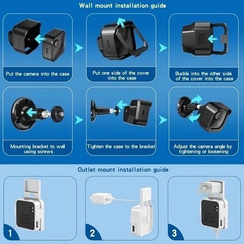 3 Pack All New Blink Outdoor & Indoor Wireless Home Security Camera System Mount