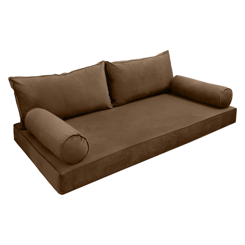 COVER ONLY Model V2 TwinXL Velvet Same Pipe Indoor Daybed Mattress Cushion AD308