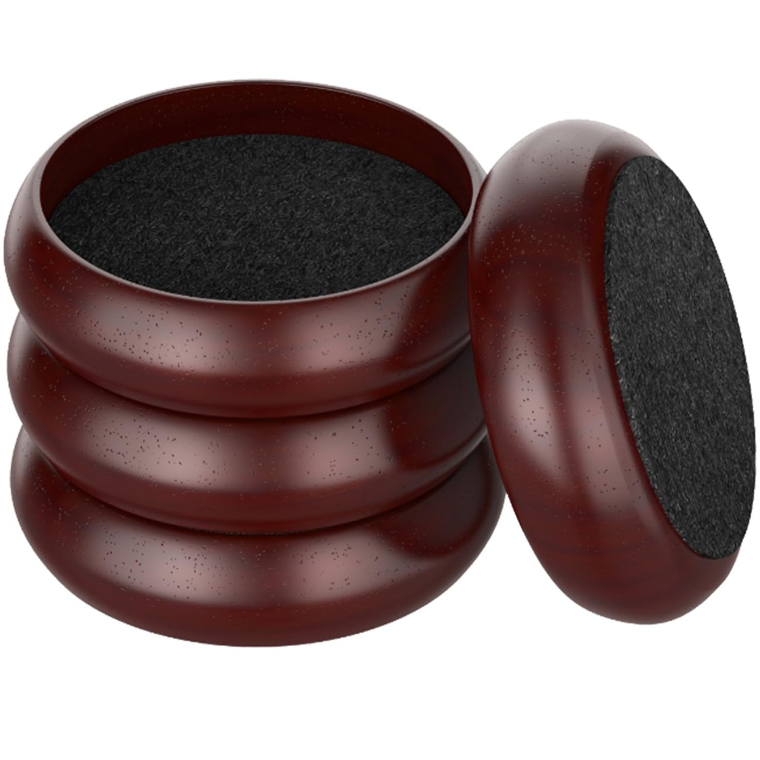 4Pack Piano Caster Cups for Upright Piano Wooden Piano Caster Piano Leg Floor...