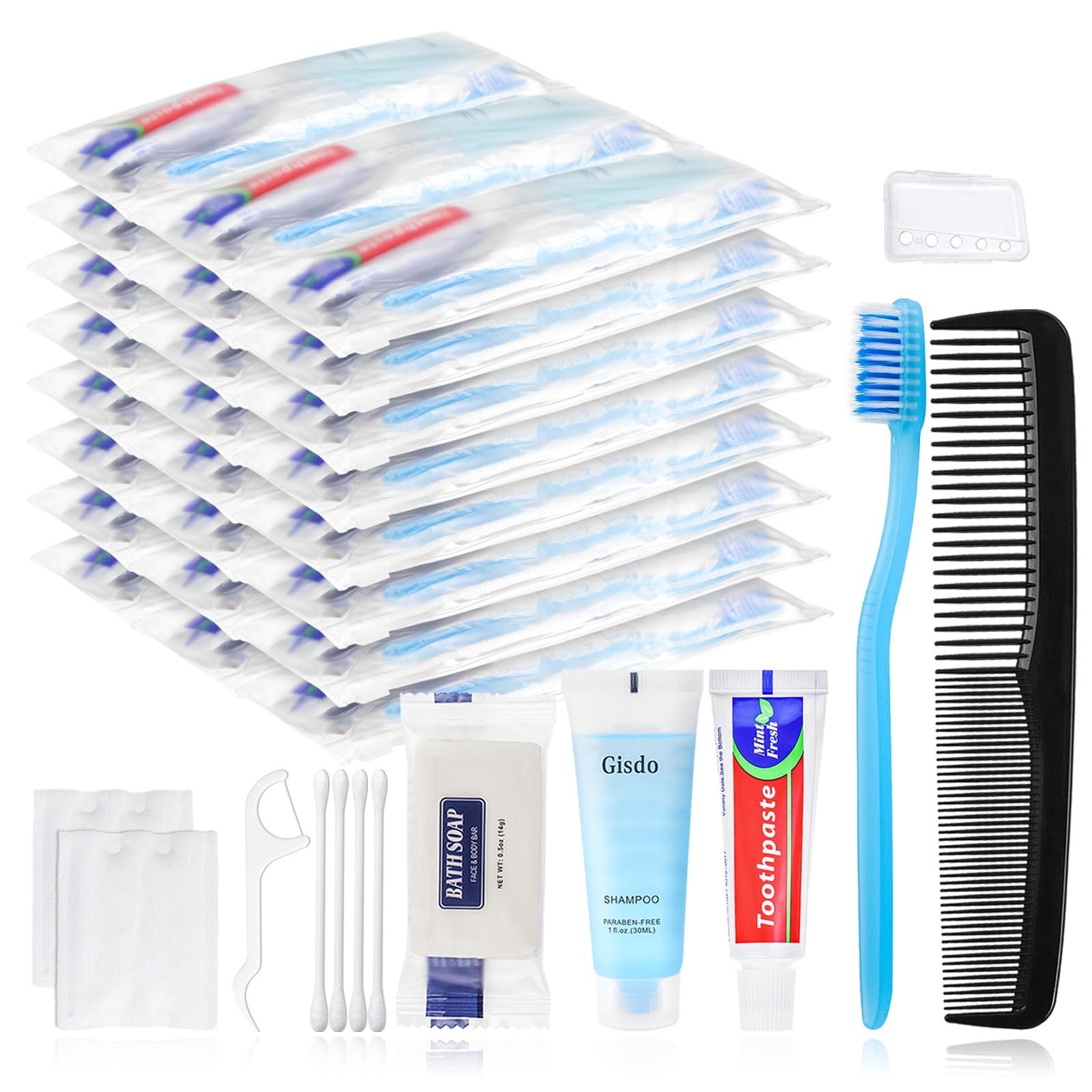 50 Kits Basic Toiletry Kits Homeless Personal Hygiene Kit Bulk Homeless Care ...