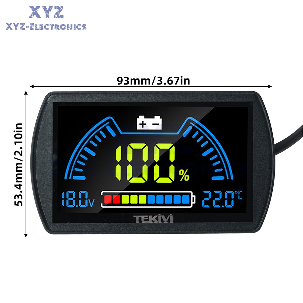 Digital Voltage Power Indicator Temperature Sensor Two-Wire Battery Level Meter