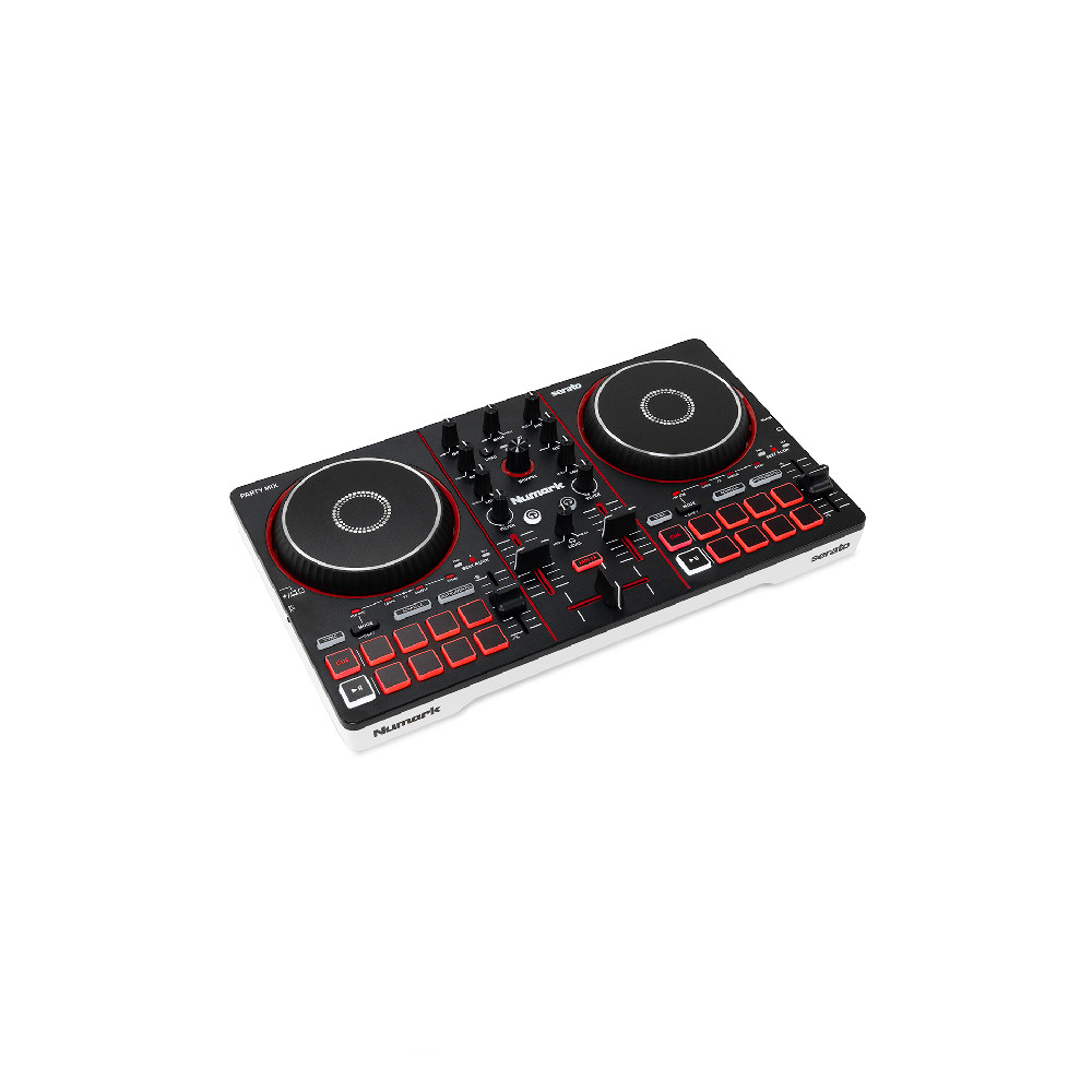 NUMARK PARTY MIX III 2-Deck DJ Controller w/Party Lights built-in