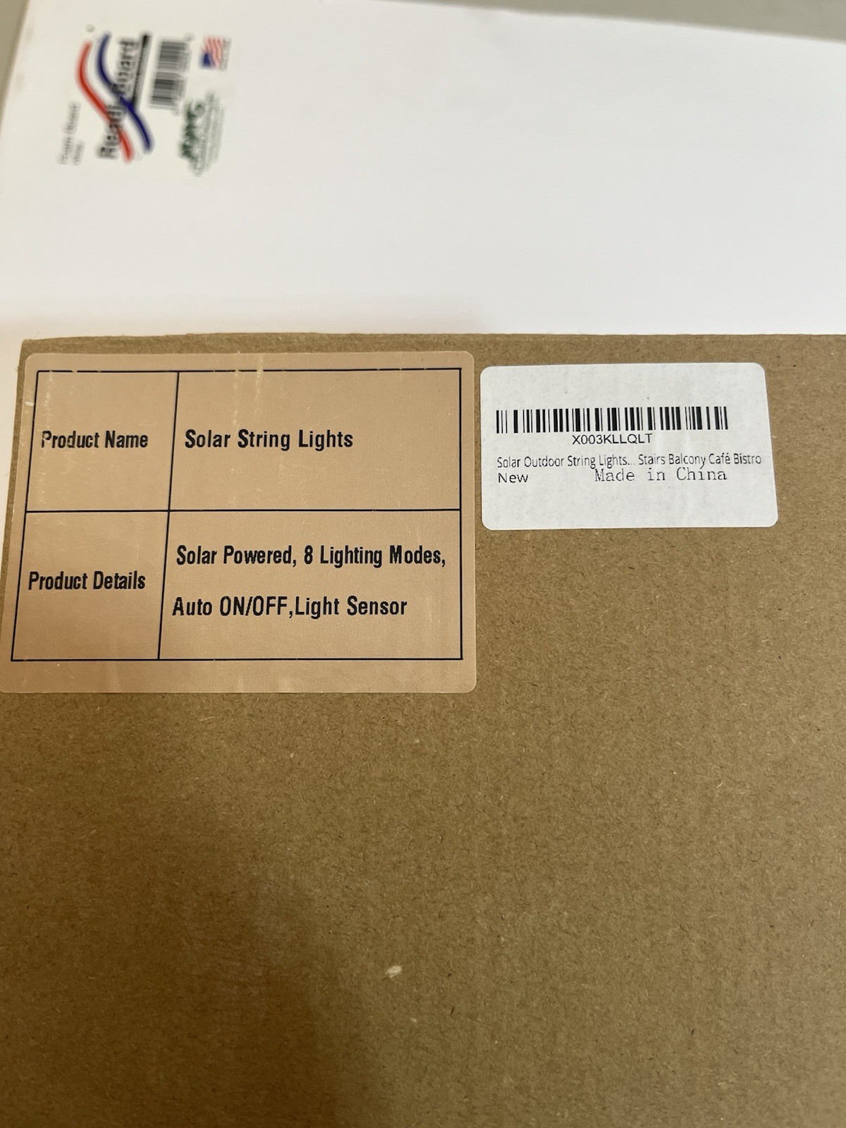 New Outdoor Solar Bistro Type String Lights