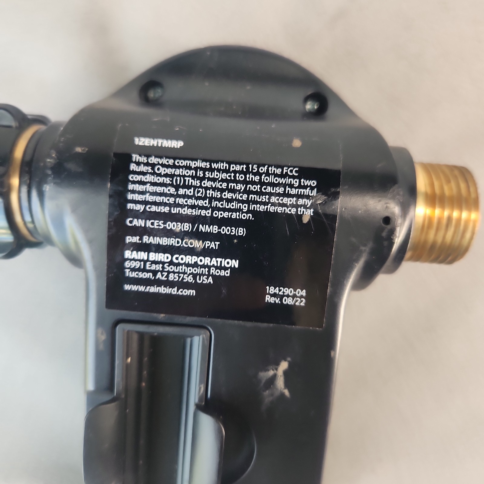 Rain Bird 1ZEHTMR 7-Day Setting Electronic Digital Hose End Timer, One Zone