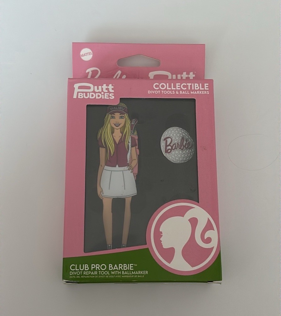 Club Pro Barbie x Putt Buddies Collectible Divot Repair Tool with Ballmarker