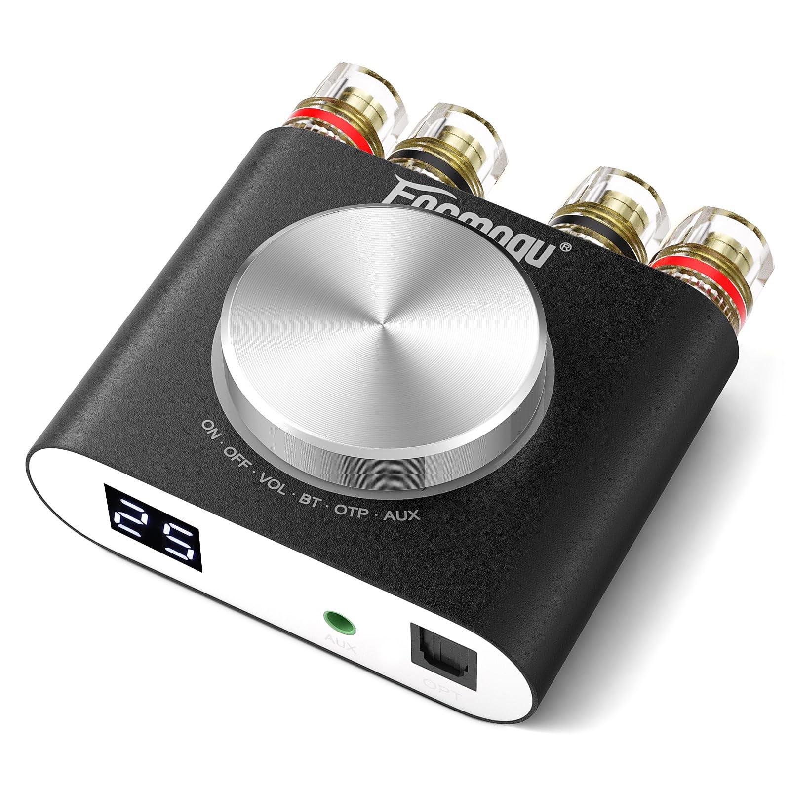 Facmogu M6 200W Mini Bluetooth 5.0 Audio Power Amplifier, 100Wx2 Dual Channel Hi