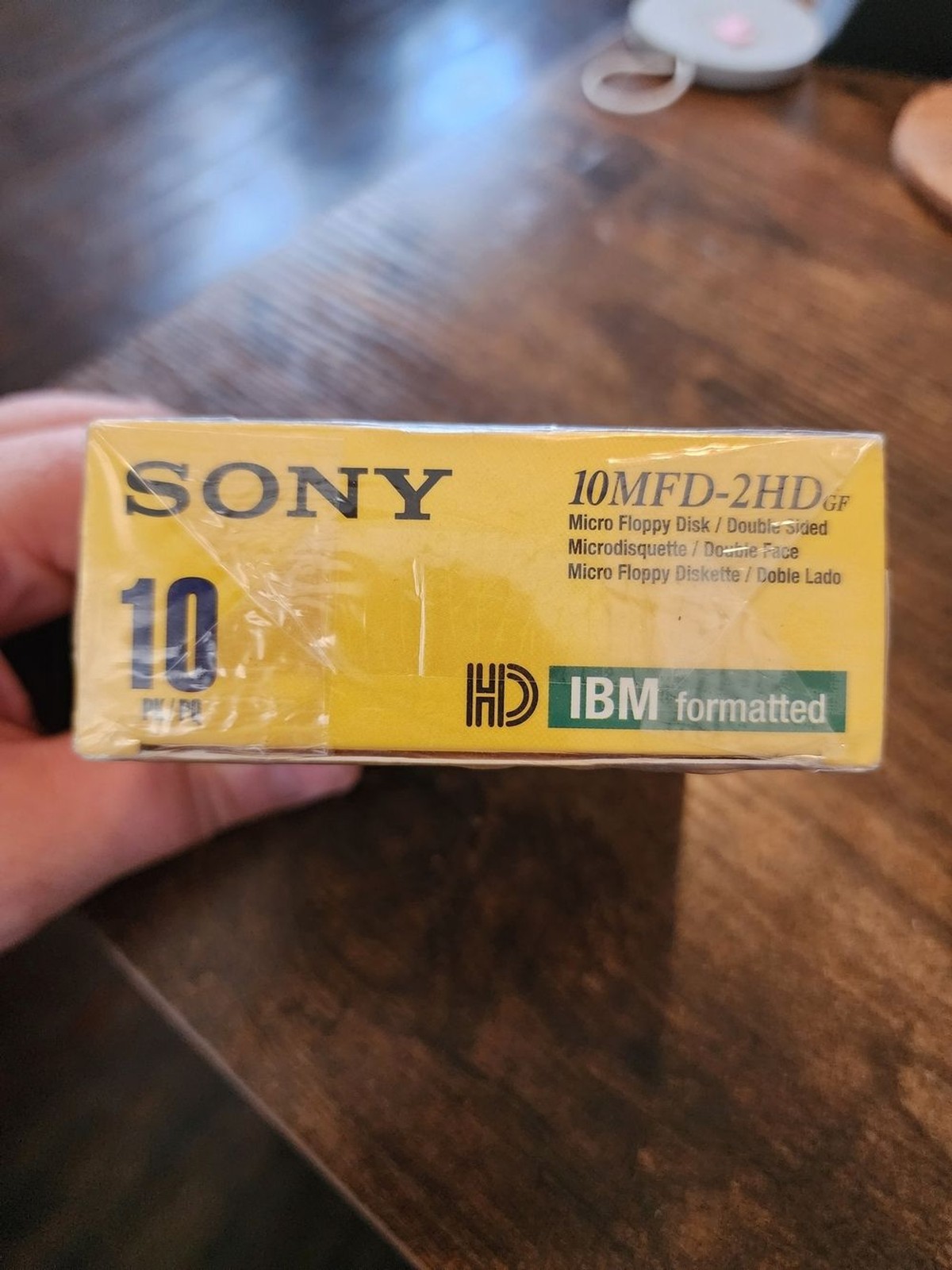 Unopened Sony 2HD Floppy Disks Pack (Yellow, Blue)