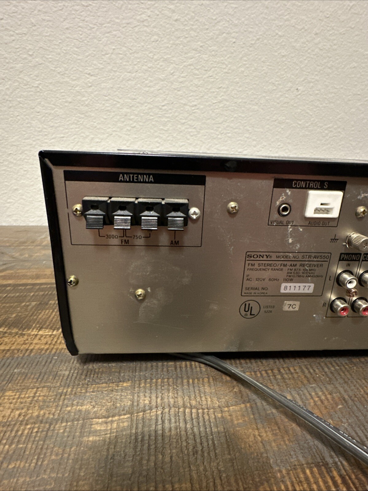Sony Audio Video Computer Control Center Receiver STR-AV550 - Tested Working