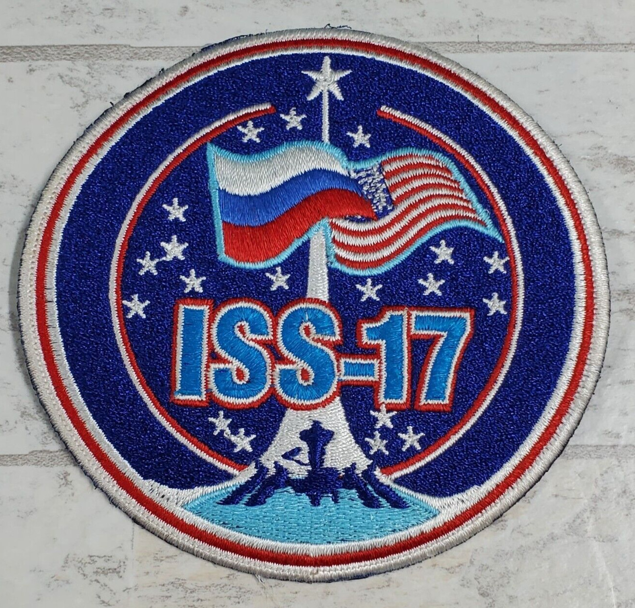 ISS-17 Patch International Space Station 4" Round Embroidered Iron Stitch on