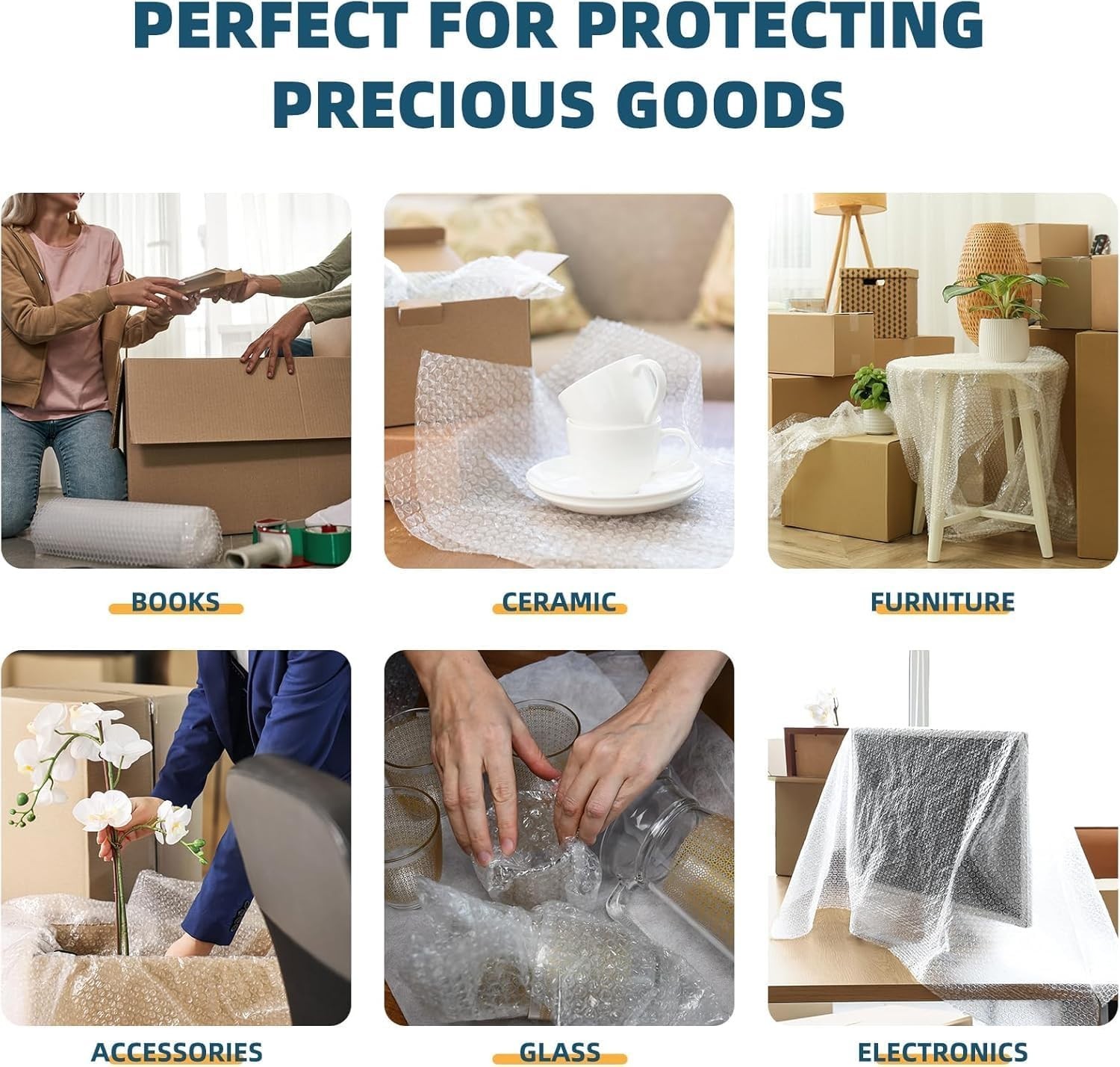 12'x15' Bubble Cushioning Wrap for Safe Shipping & Storage Solutions