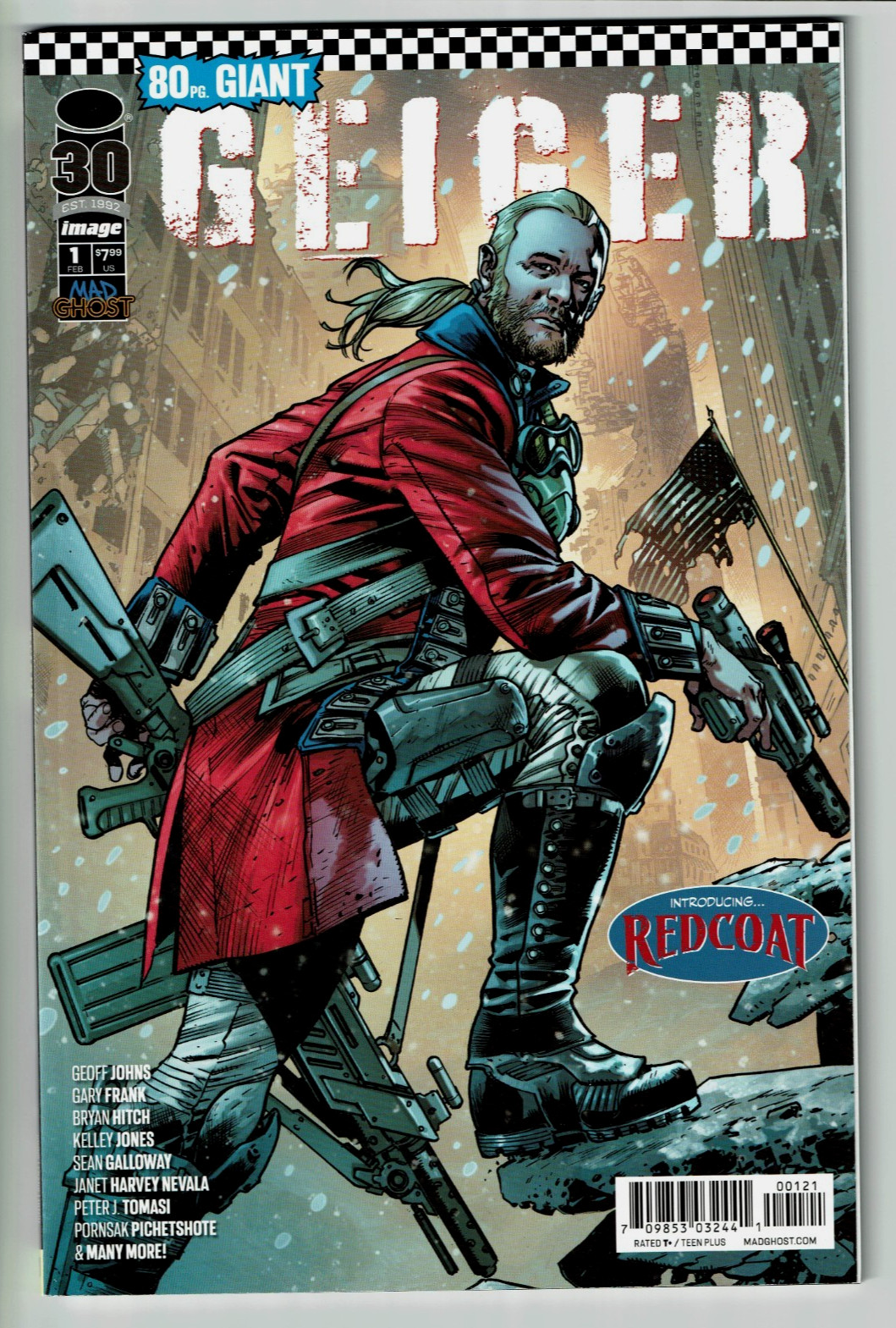 Geiger 80-Page Giant #1 Cover B 1st Redcoat Bryan Hitch NM +FREE Junkyard Joe #1