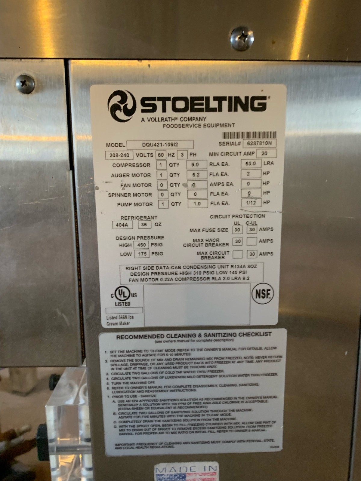 DQ Ice Cream Machine-PRICE REDUCED