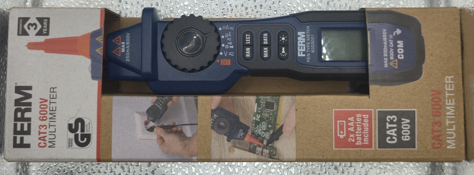 Ferm Cat 3 600v Pen Type Multimeter