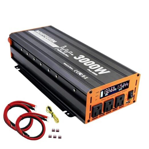 3000 Watt Power Inverter Converter, Car/Truck/RV 12V DC to 110V AC 3000W