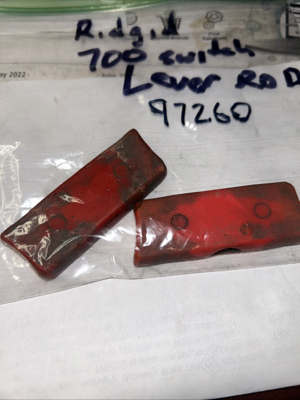 Ridgid 97260 Switch Button Lot Of Two