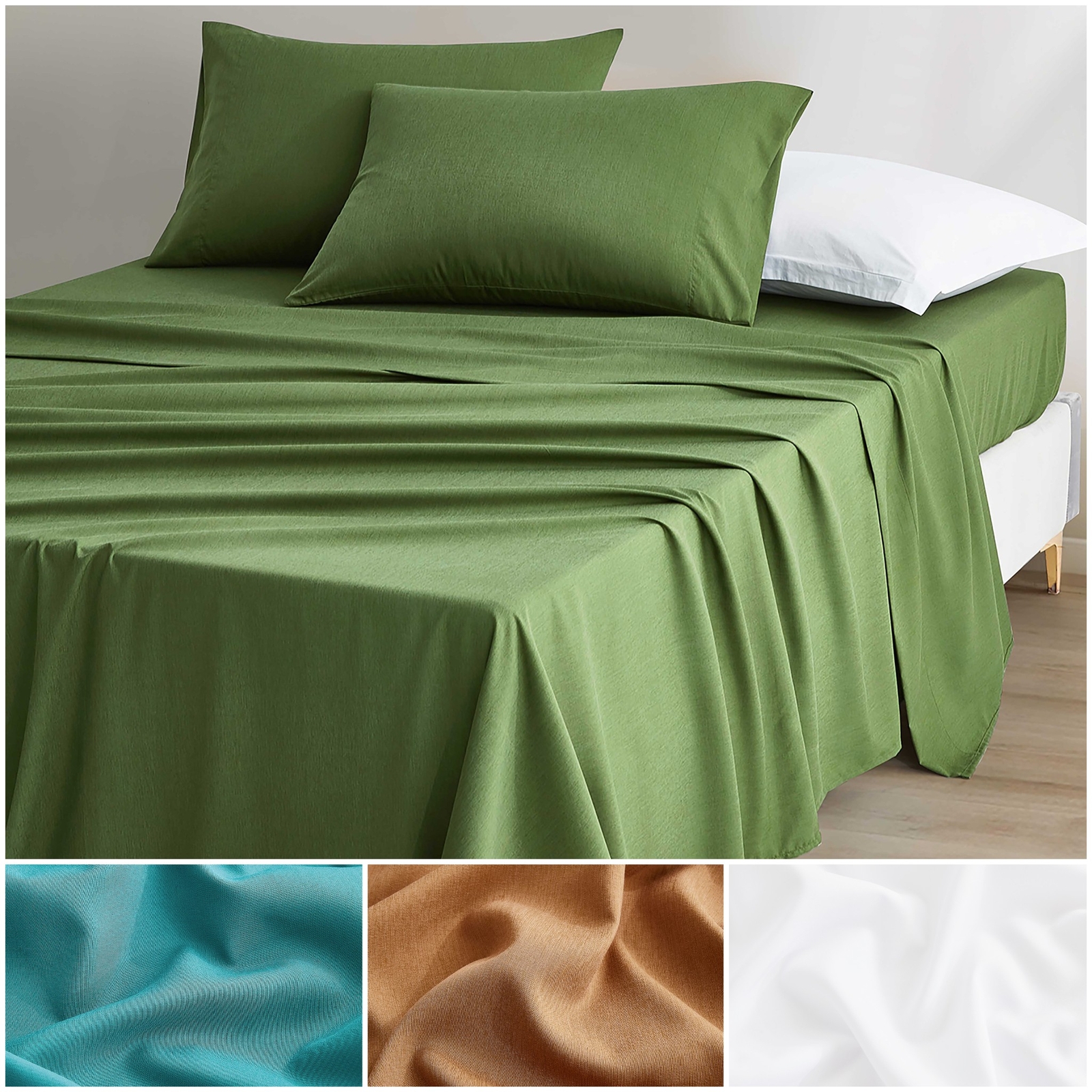 Chezmoi Collection Charisma Tencel Modal Blended Breathable Bed Sheet Set