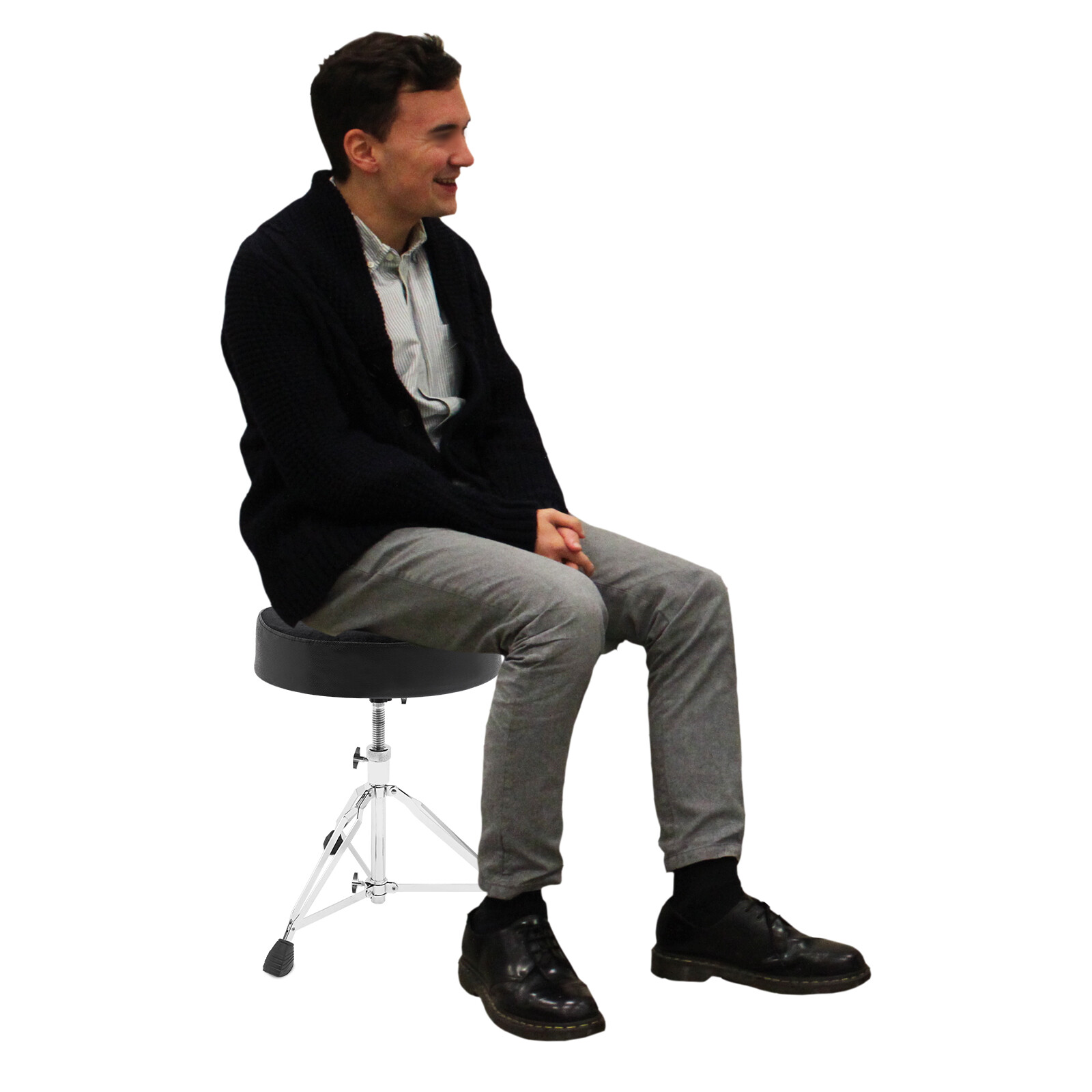 100kg/220.46lbs Drum Chair Seat Padded Drum Seat Height Adjustable Drum Stool