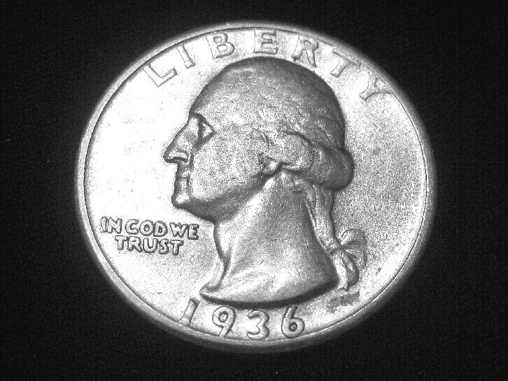 1936-S Washington Quarter --- Almost Uncirculated