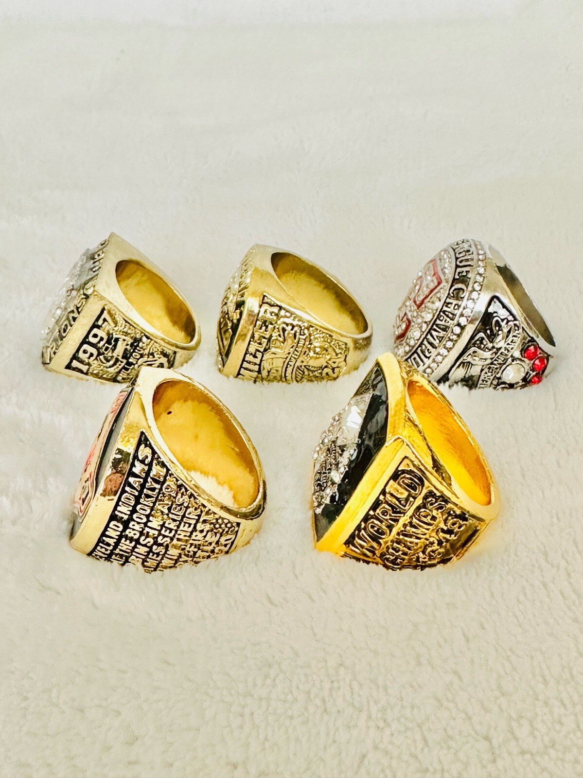 5 PCS Cleveland Indians Championship Ring Set, US SHIP