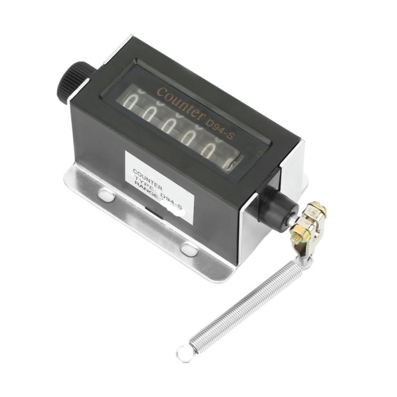 Professional D94-S 6 Digits Resettable Mechanical Pulling Counter 0-999999