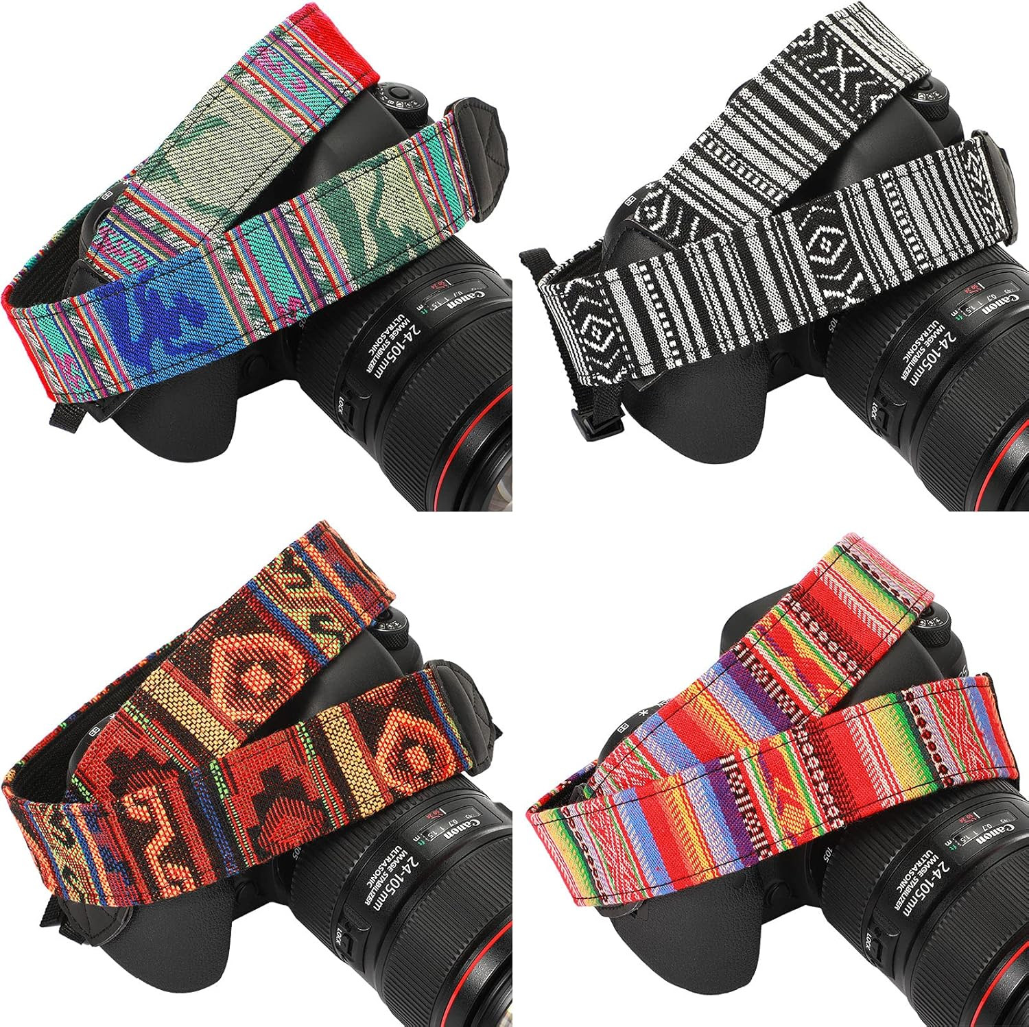 4x Hippie Vintage Camera Neck Strap Shoulder Woven For Canon Nikon Sony DSLR