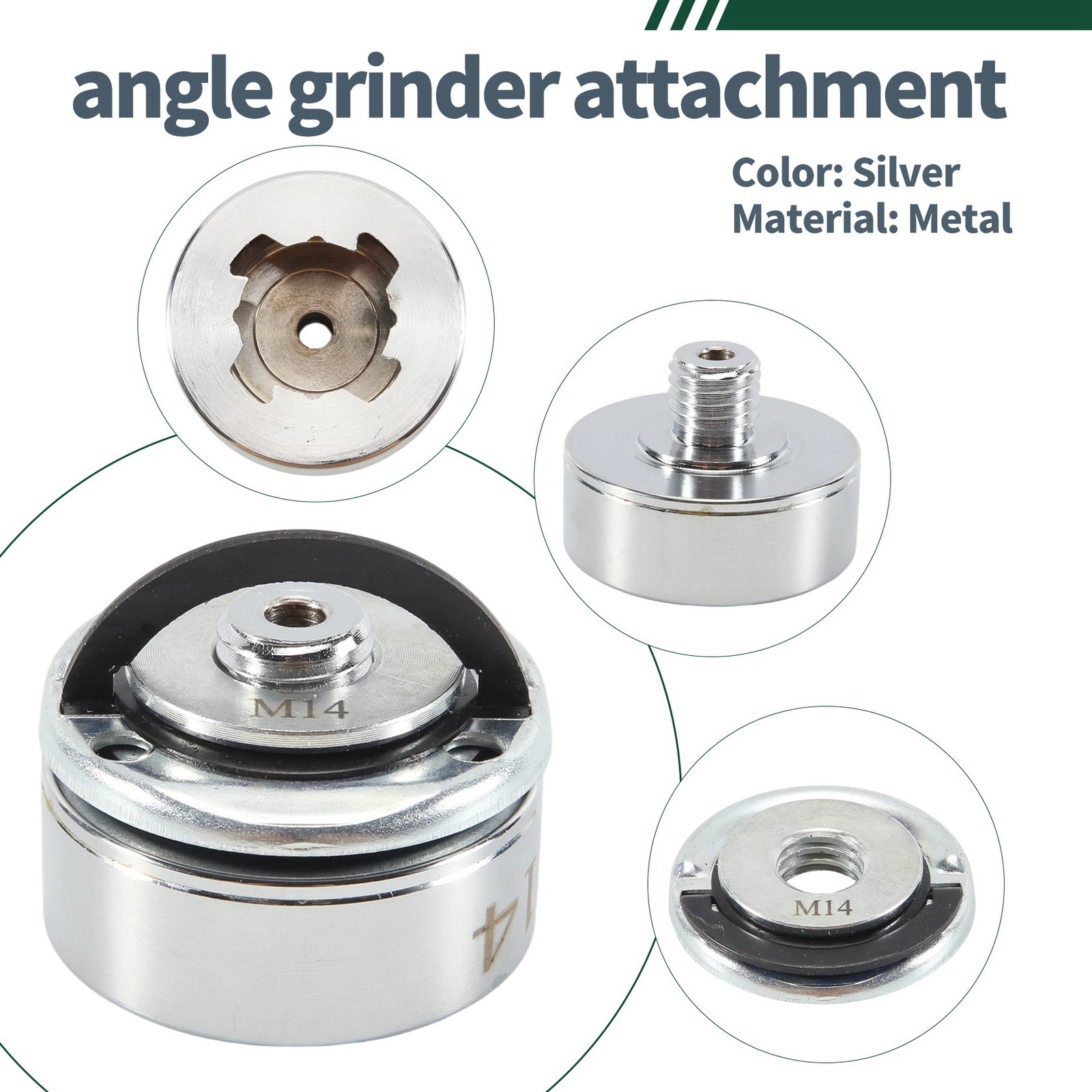 X-Lock Adapter, Grinder Adapter Kit to M14 and 5/8inch Thread, Angle6173