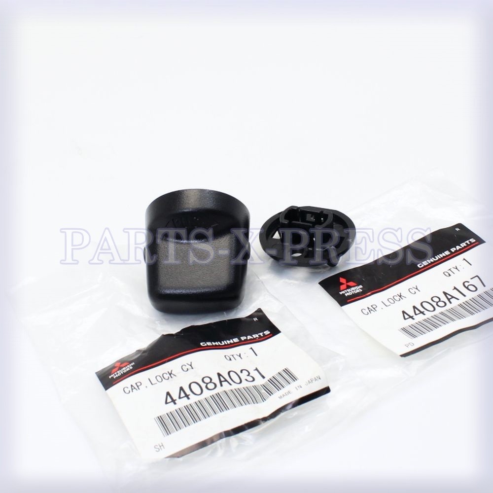 GENUINE OEM MITSUBISHI LANCER 2008-17 KEYLESS IGNITION START SWITCH KNOB CAP KIT