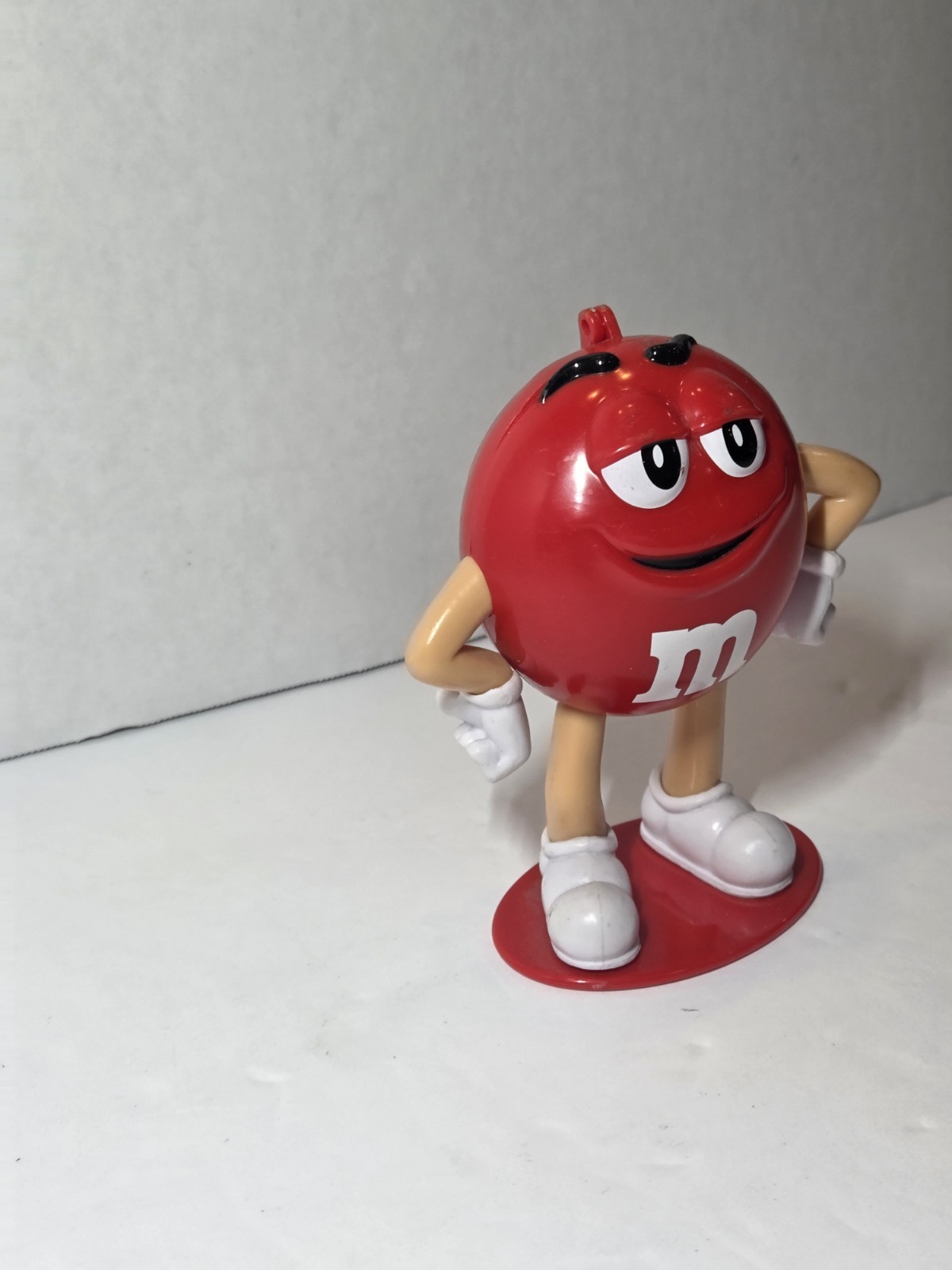 Red M&M Candy Dispenser Figure 6” Mars Candy Character Plastic