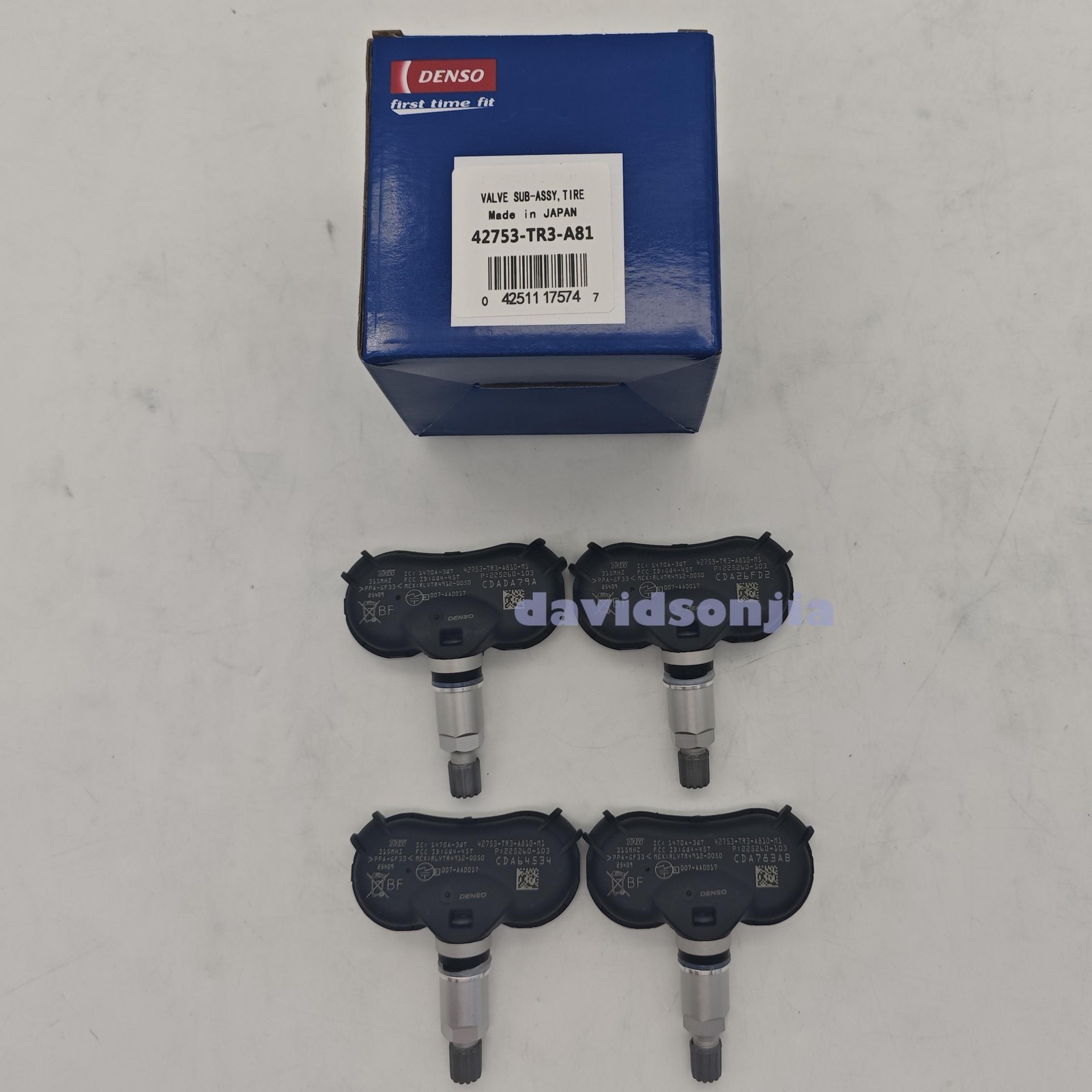 4PCS DENSO Tire Pressure Sensor TPMS  42753-TR3-A81 For Honda Civic Odyssey NEW