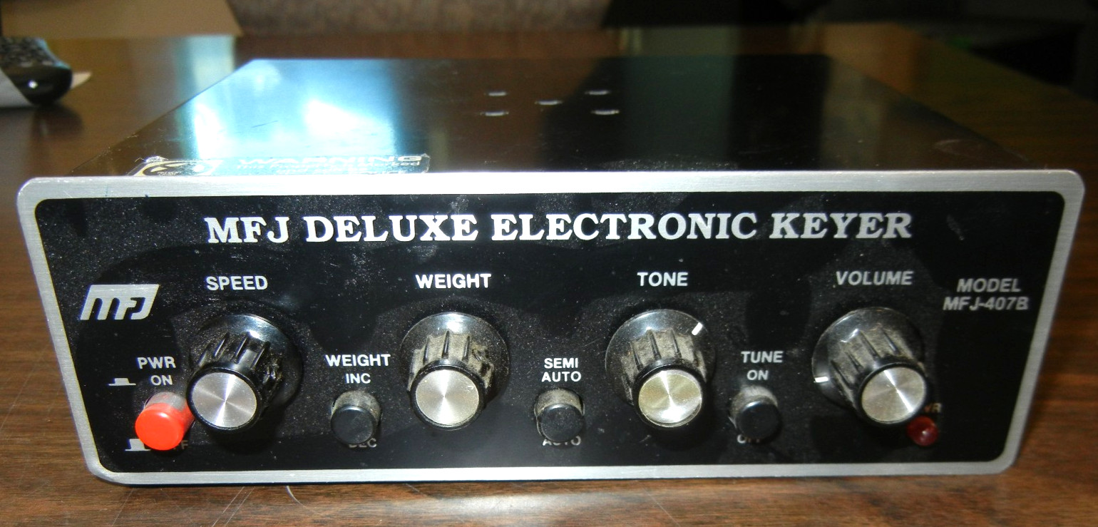 Nice MFJ-407B Deluxe Electronic Keyer for Ham Radio CW Morse Telegraph MFJ407B