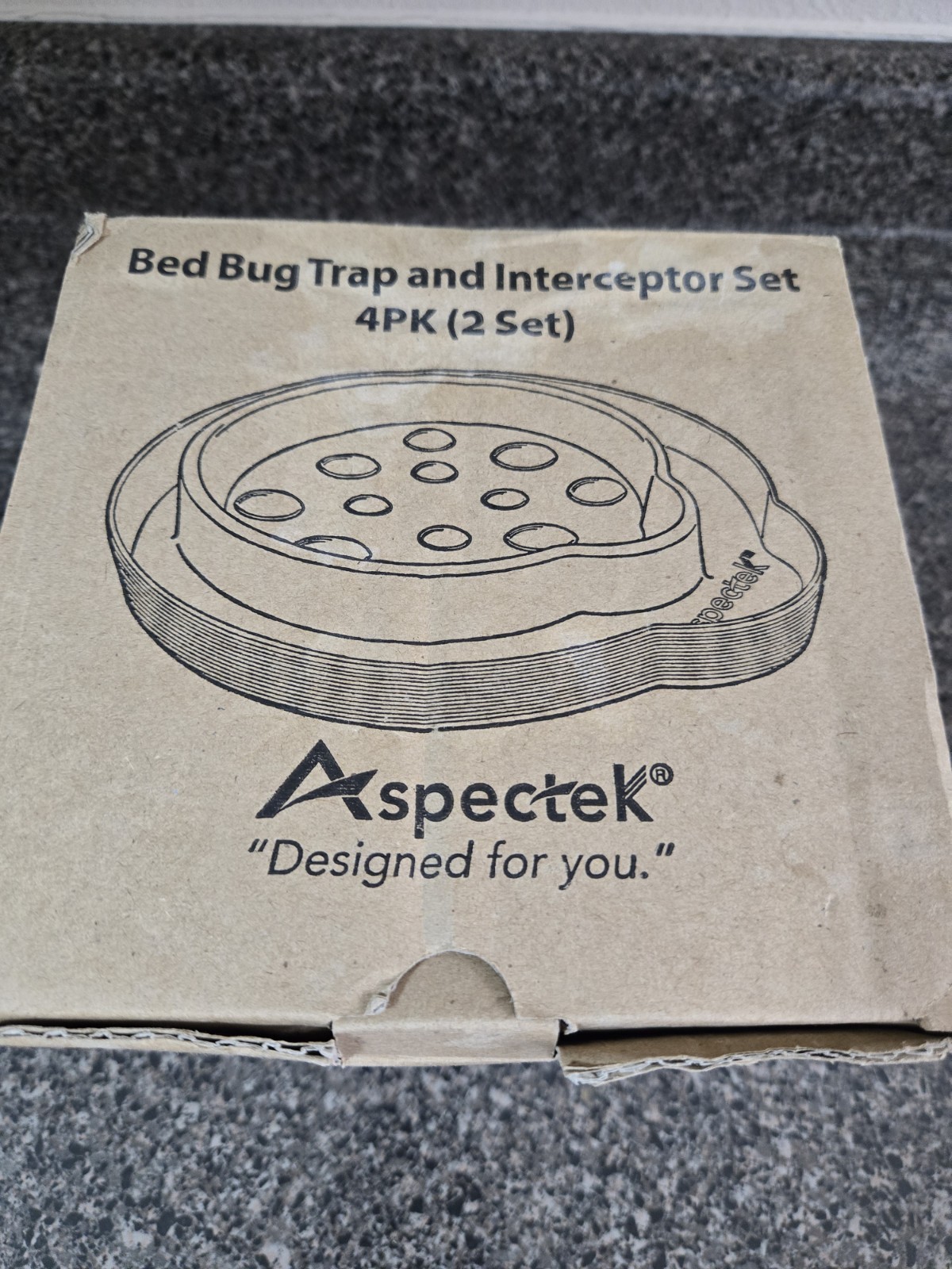 Aspectek Bed Bug Trap And Interceptor-Open Box- 4 pack (2 Set)