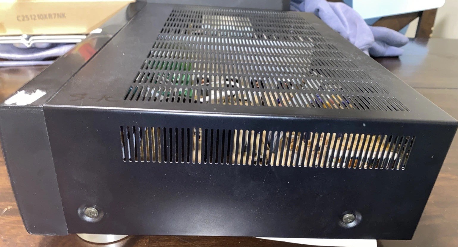 JVC RX-318BK Stereo receiver No Remote Untested Turns On