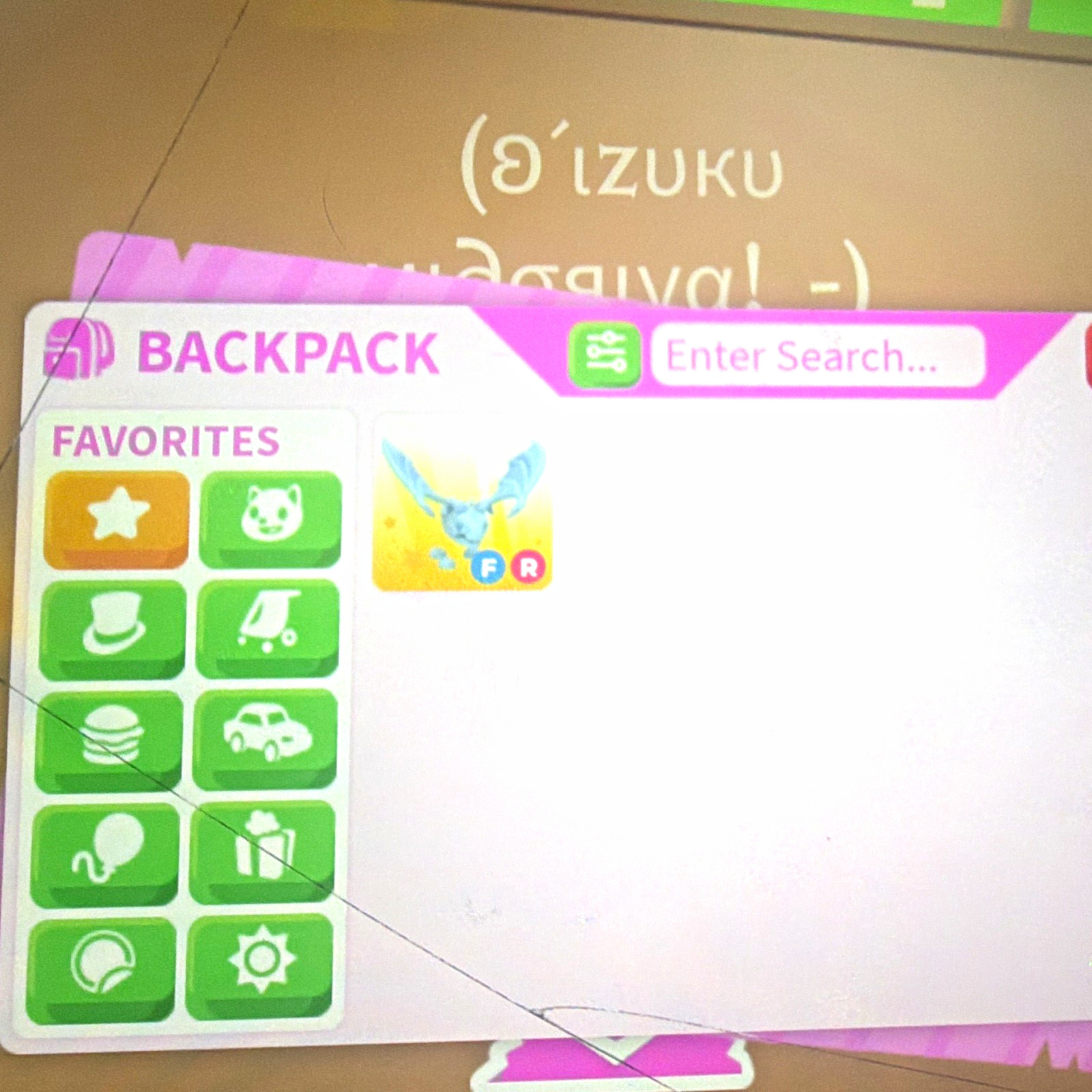 Adopt Me! Favorites Backpack Game Item/frost dragon add me narrits_nugg3t