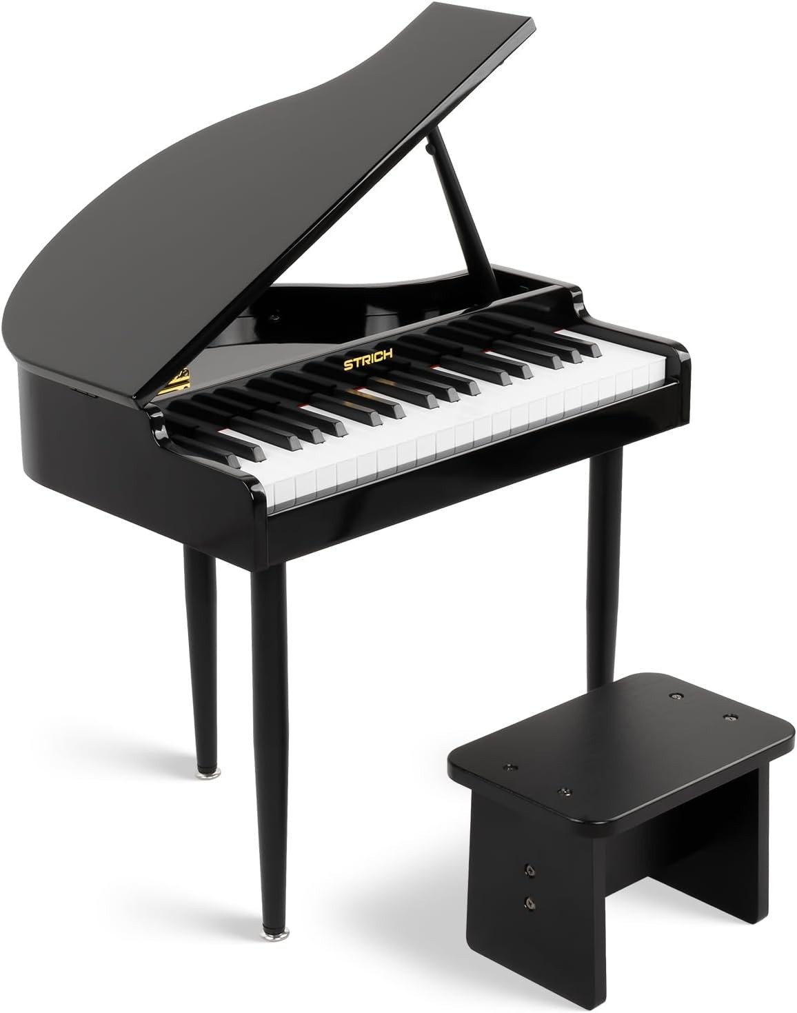 37 Keys Kids Piano Keyboard Set, Mini Grand Digital Piano for Kids With Stand...