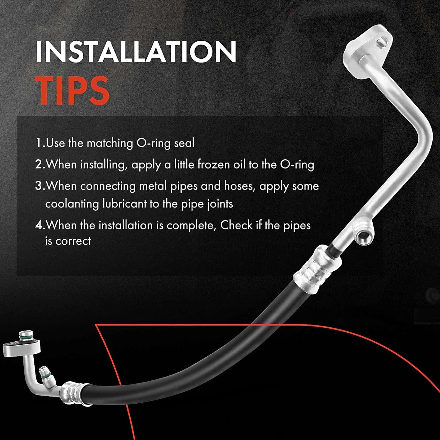 A/C Discharge Line Hose Assembly Compatible with Ford Edge 2007-2014, Lincoln MK
