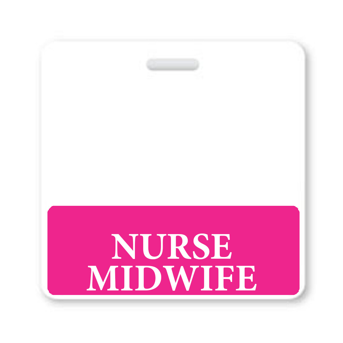 5 Nurse Midwife Badge Buddies - Horizontal Hospital ID Card Buddy for Midwives