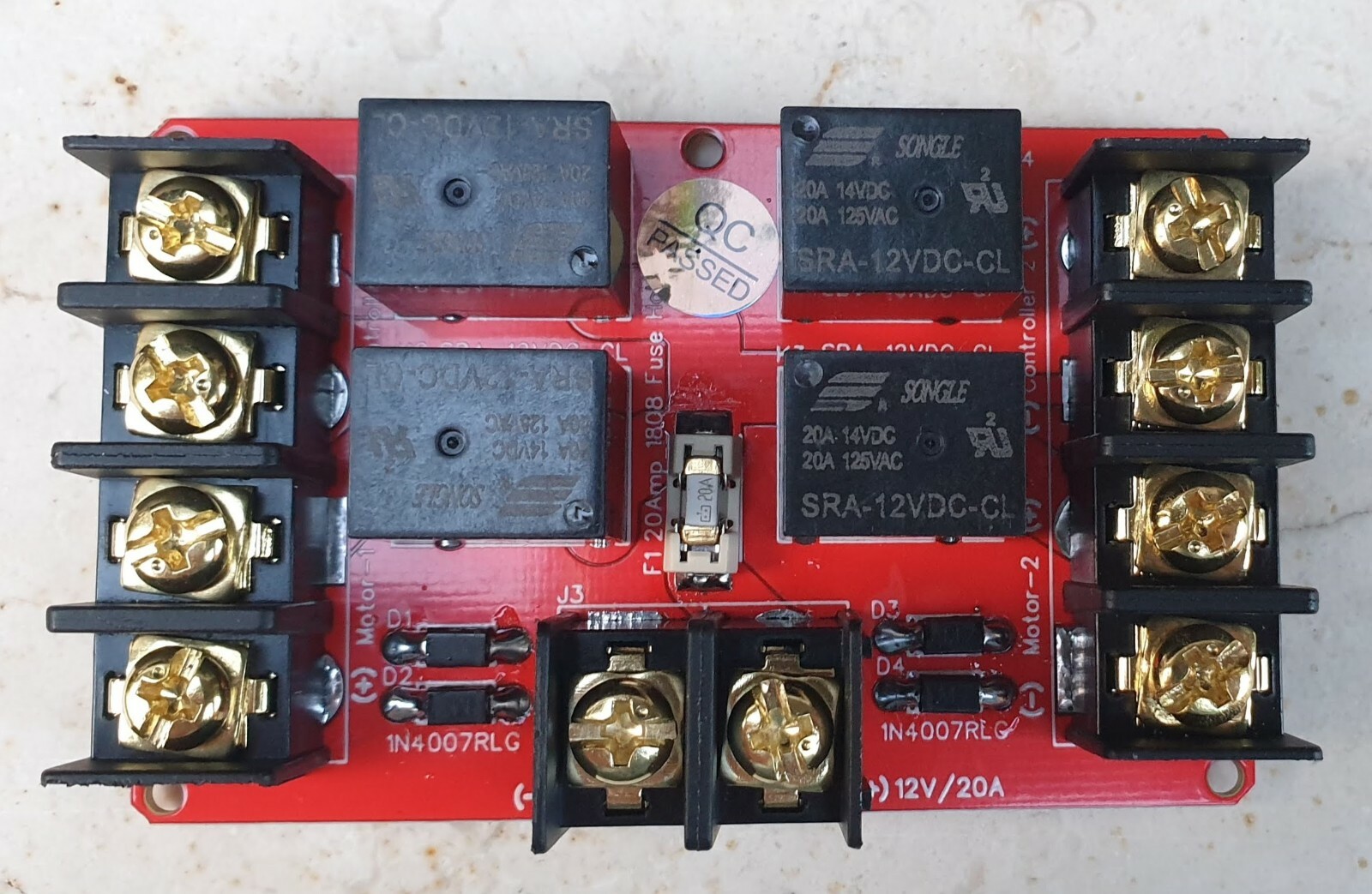 12V 20A Dual Channel Relay Module Solar PV Panel Sun Tracking Control Board DIY